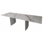 Стіл обідній розкладний кераміка Real Golden Carrara 90x180(260) см