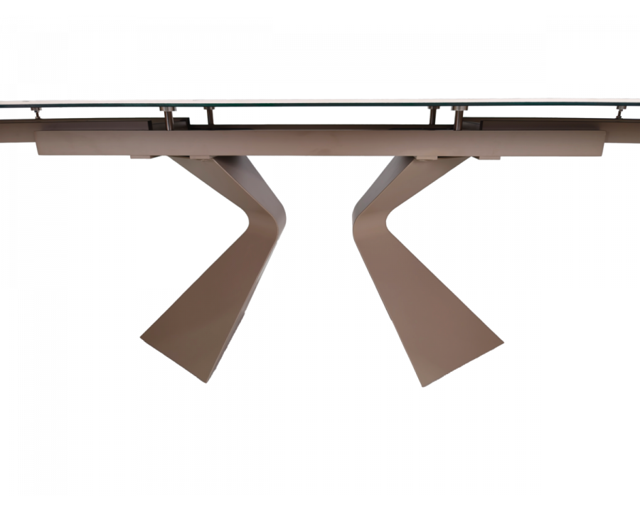 Стіл обідній розкладний LAURA CERAMIC 160(240)*90 Бежевий мат / Бежевий