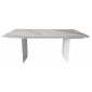 Стіл обідній розкладний кераміка Real Golden Carrara 90x180(260) см