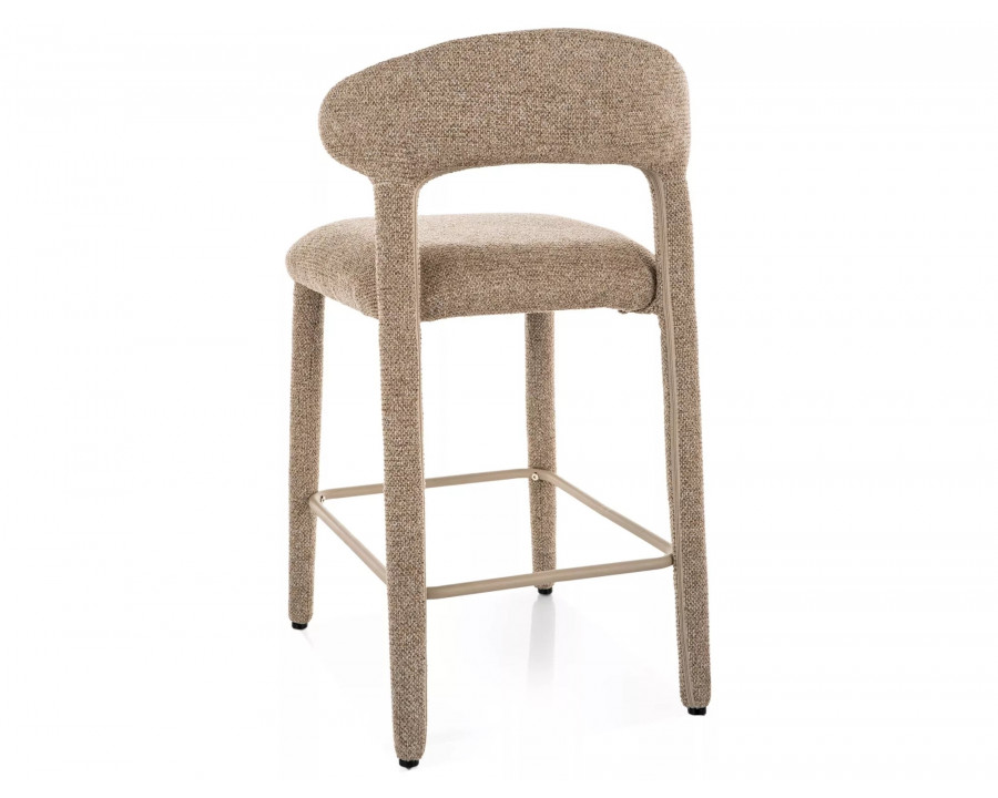 Напівбарний стілець кухонний Cava H-2 Бежева тканина / Бежевий каркас