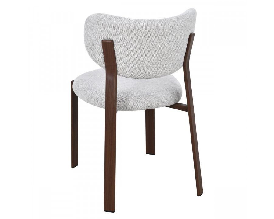 Cтілець кухонний NOMI горіх метал/бежева тканина