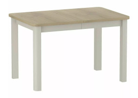 Стіл обідній кухонний розкладний Oskar (120–200)×80 см Ламінована плита Дуб / Кашемір каркас