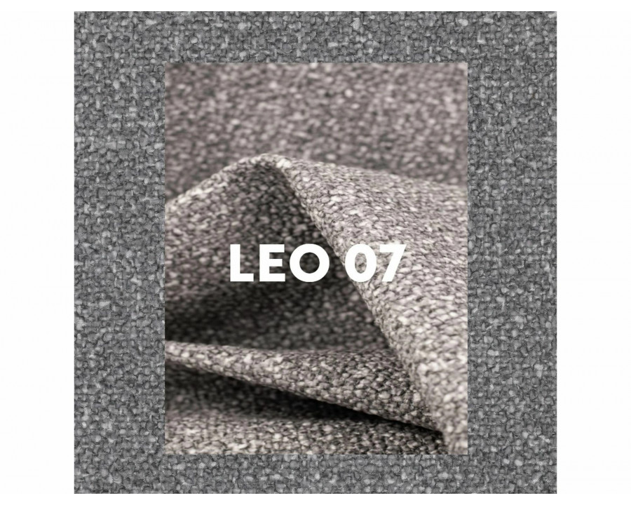 Стілець кухонний обідній м'який Ballo Leo Сіра тканина / Чорний каркас