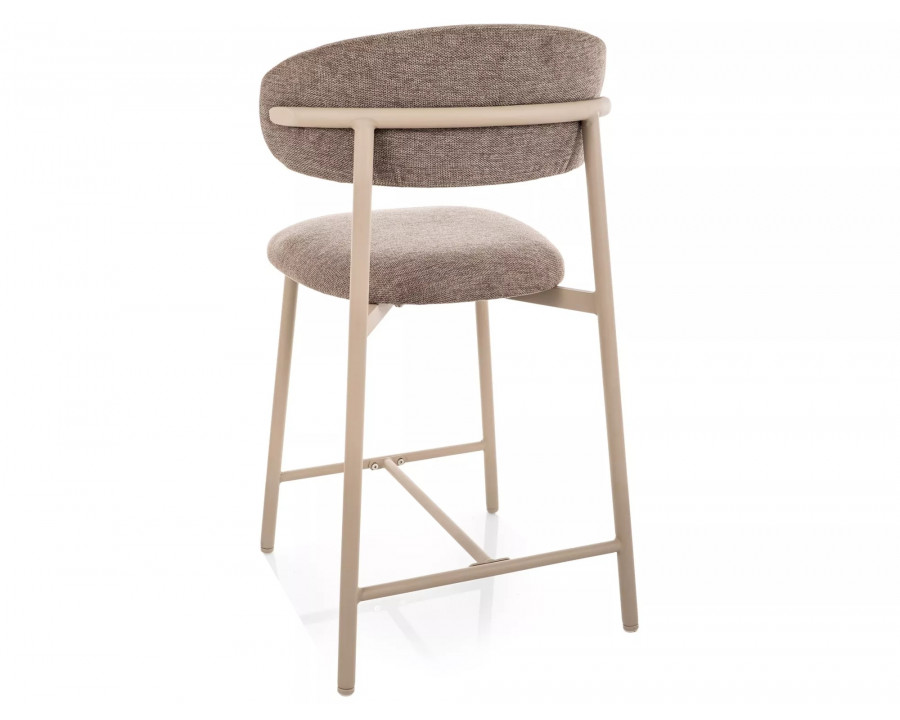 Напівбарний стілець кухонний Elton H-2 Brego Бежева тканина / Кашемір каркас