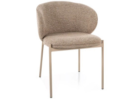 Стілець кухонний обідній м'який Kioto Бежева тканина / Кашемір каркас