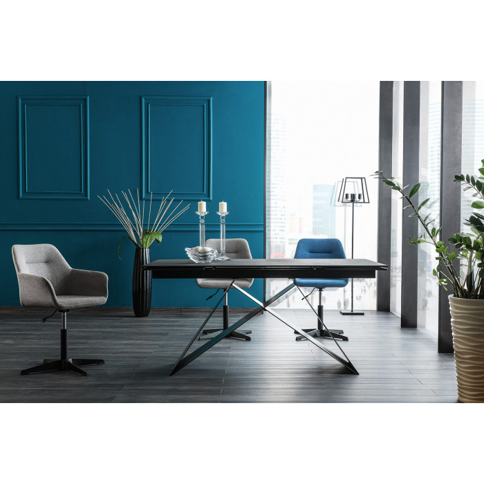 Стіл WESTIN SG чорний / чорний мат 120(160)X80