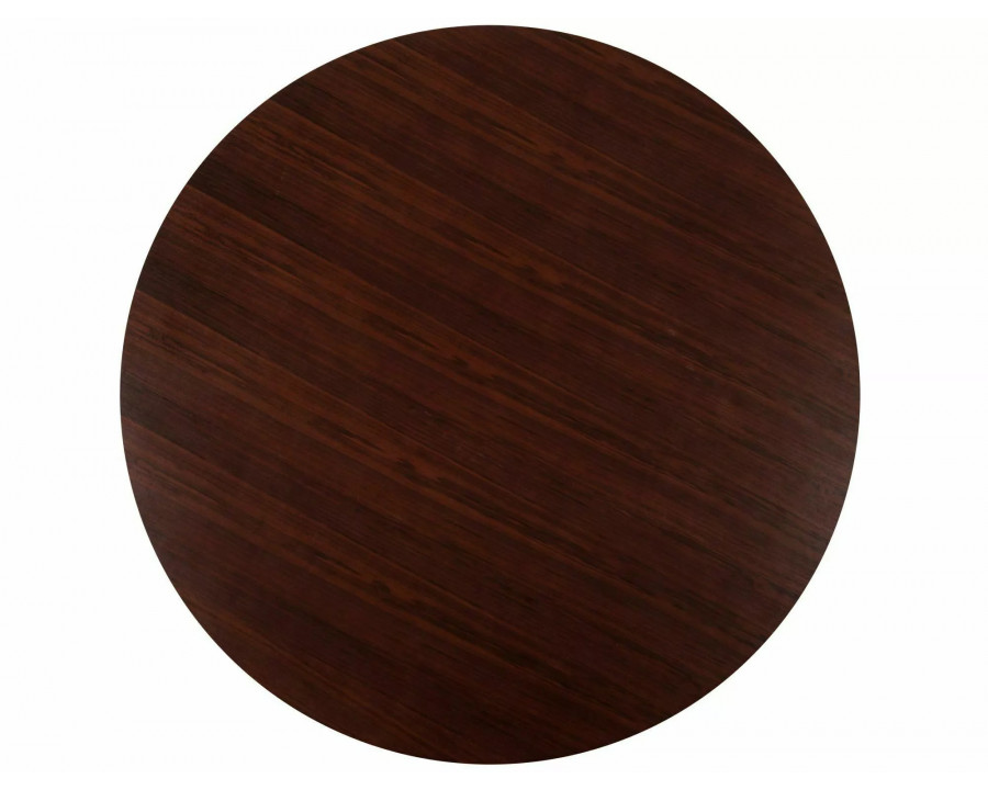 Стіл обідній кухонний Rondo ø120 см МДФ + шпон Горіх / Горіх каркас