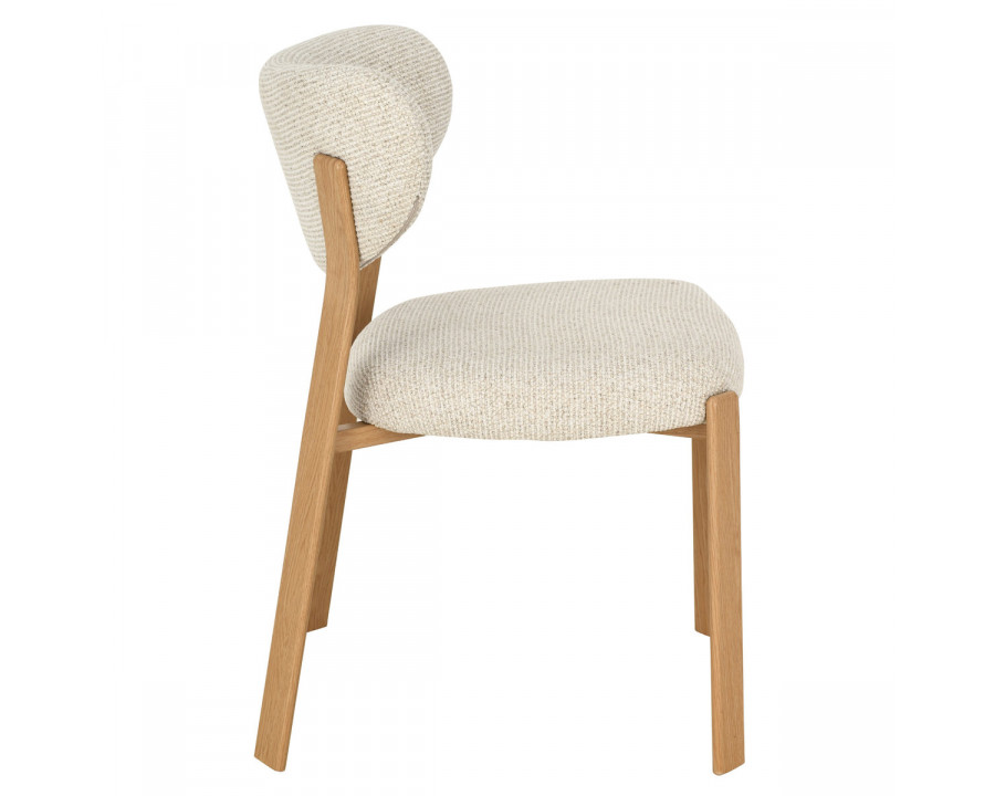 Cтілець кухонний NOMI дуб метал/бежева тканина