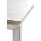 Bright White Marble керамічний стіл 70X102(142) Білий