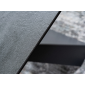 Стіл SALVADORE CERAMIC сірий мармур/чорний мат (160-240)X90
