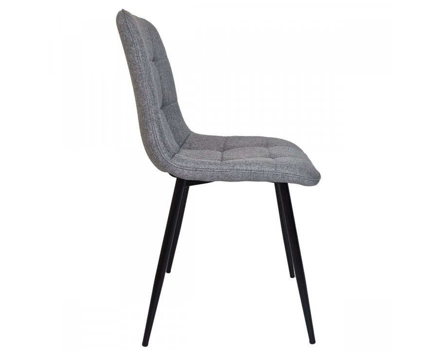 Стілець кухонний MIA TEX чорний каркас/світло-сірий