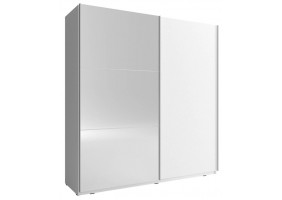 Шафа-купе Міка II / Mika II 200 2-дверна з дзеркалом Білий 200х63х214 см.