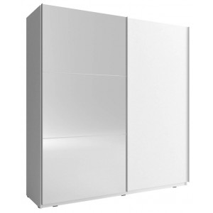 Шафа-купе Міка II / Mika II 200 2-дверна з дзеркалом Білий 200х63х214 см.