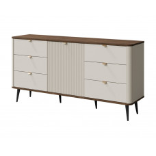 Комод MARLY REG 9 160х82х40 кашемір / горіх