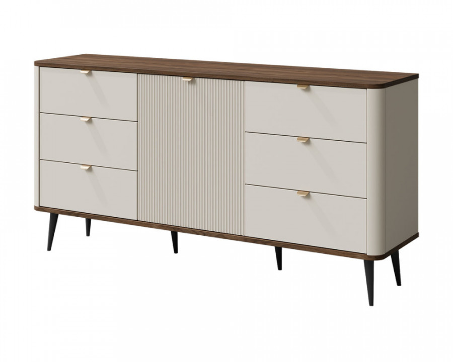 Комод MARLY REG 9 160х82х40 кашемір / горіх