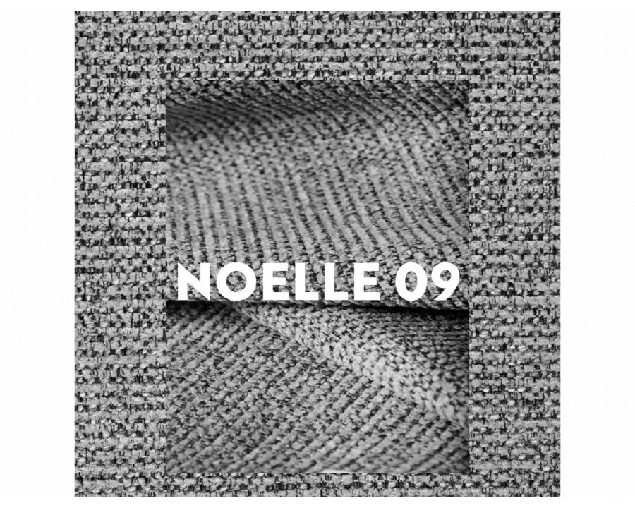 Стілець кухонний обідній м'який Olsen Noelle Сіра тканина / Чорний каркас