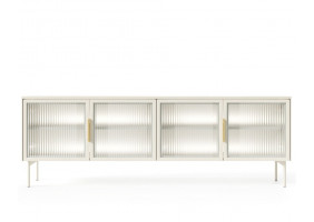 Тумба під телевізор з підсвіткою Лумі / Lumi 4D/181 4-дверна Кашемір