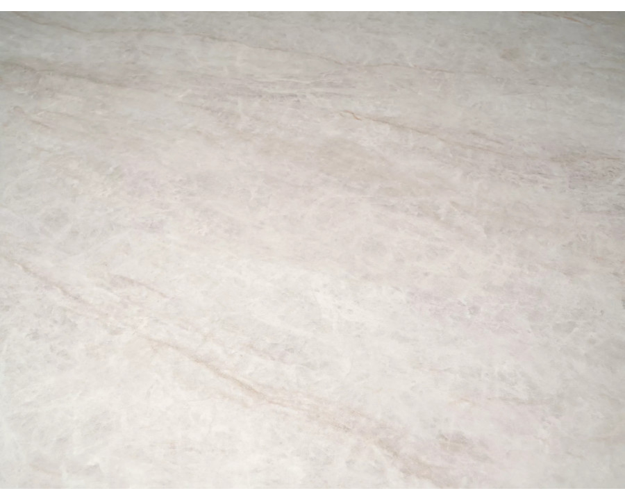 Стіл обідній кухонний розкладний Infinity Ceramic (160–240)×95 см Кераміка Беж / Мідний каркас