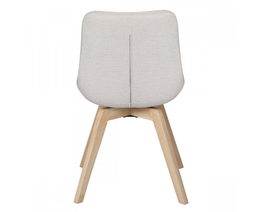 Стілець LENY каркас дерево / Сірий тканина оберт 180°