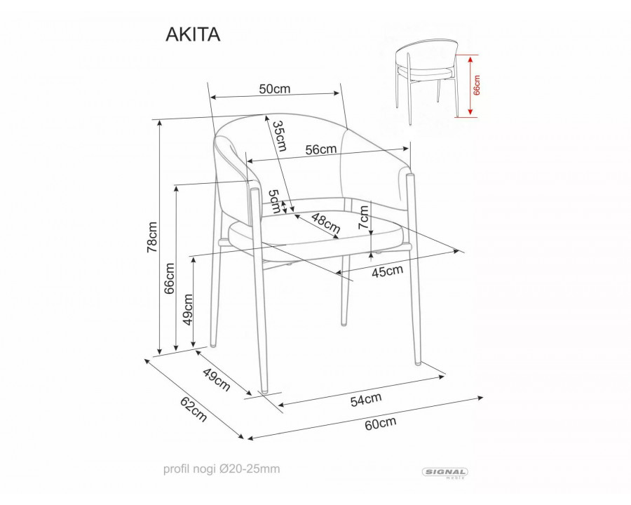 Стілець кухонний обідній м'який Akita D Бежева тканина / Горіх каркас