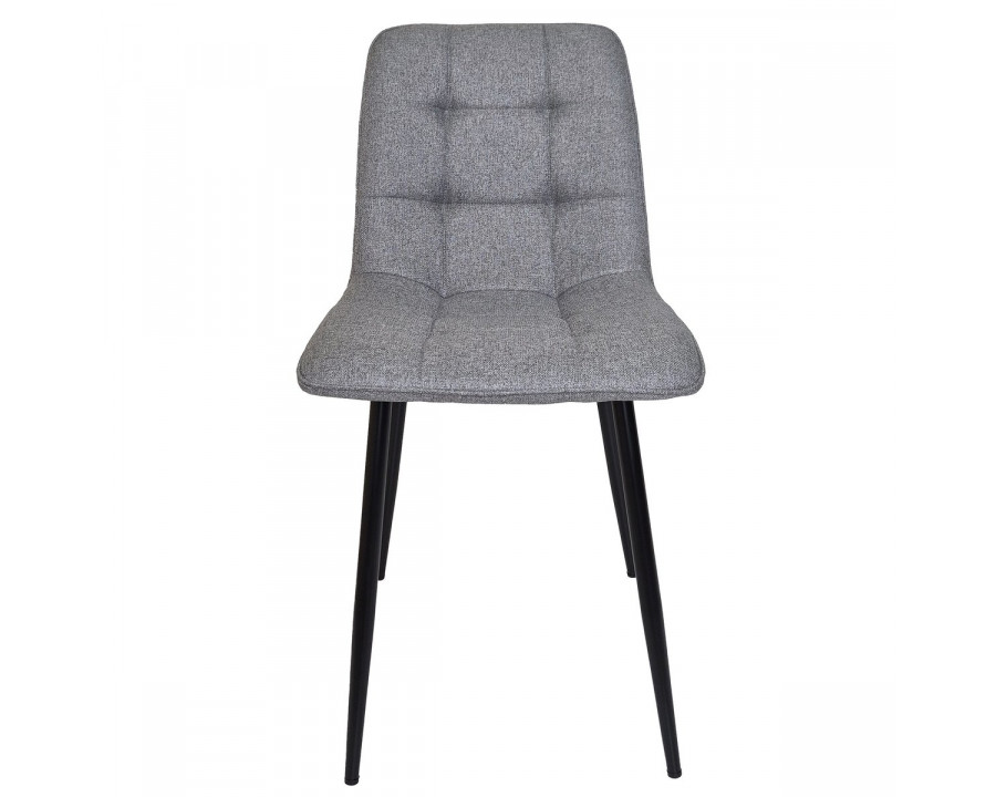 Стілець кухонний MIA TEX чорний каркас/світло-сірий