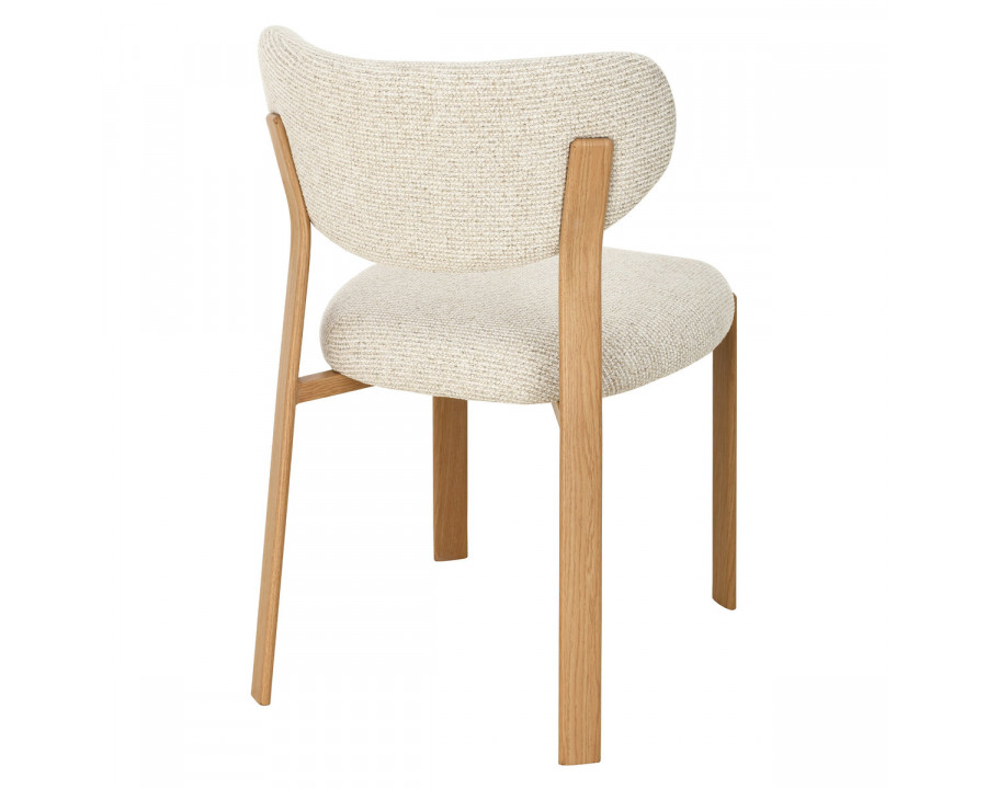 Cтілець кухонний NOMI дуб метал/бежева тканина