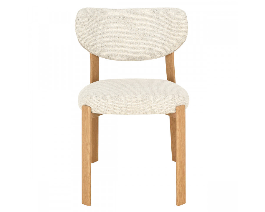 Cтілець кухонний NOMI дуб метал/бежева тканина