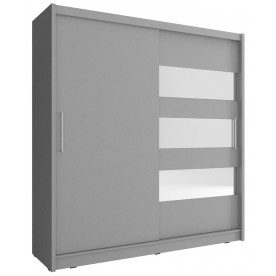 Шафа-купе Мая III / Maja III 200 2-дверна з дзеркалом Графіт 200х62х214 см.