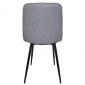 Стілець кухонний MIA TEX чорний каркас/світло-сірий