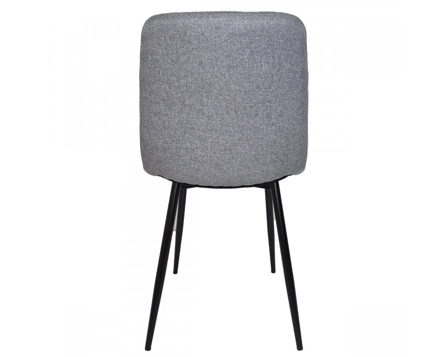 Стілець кухонний MIA TEX чорний каркас/світло-сірий