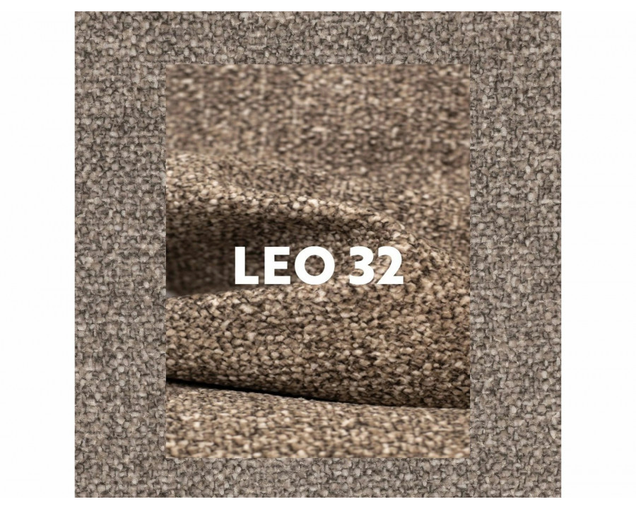 Стілець кухонний обідній м'який Borgo Leo Темно-бежева тканина / Чорний каркас