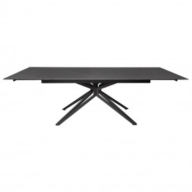 Star Black Marble стіл розкладний кераміка 90x160(240) см
