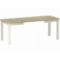 Стіл обідній кухонний розкладний Oskar (80–200)×80 см Ламінована плита Дуб / Кашемір каркас