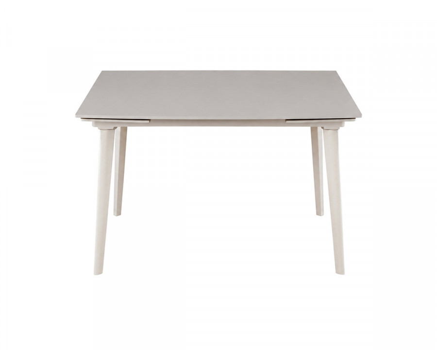 Стіл обідній розкладний LORIAN CERAMIC 120(180)*80 білий / кашемір