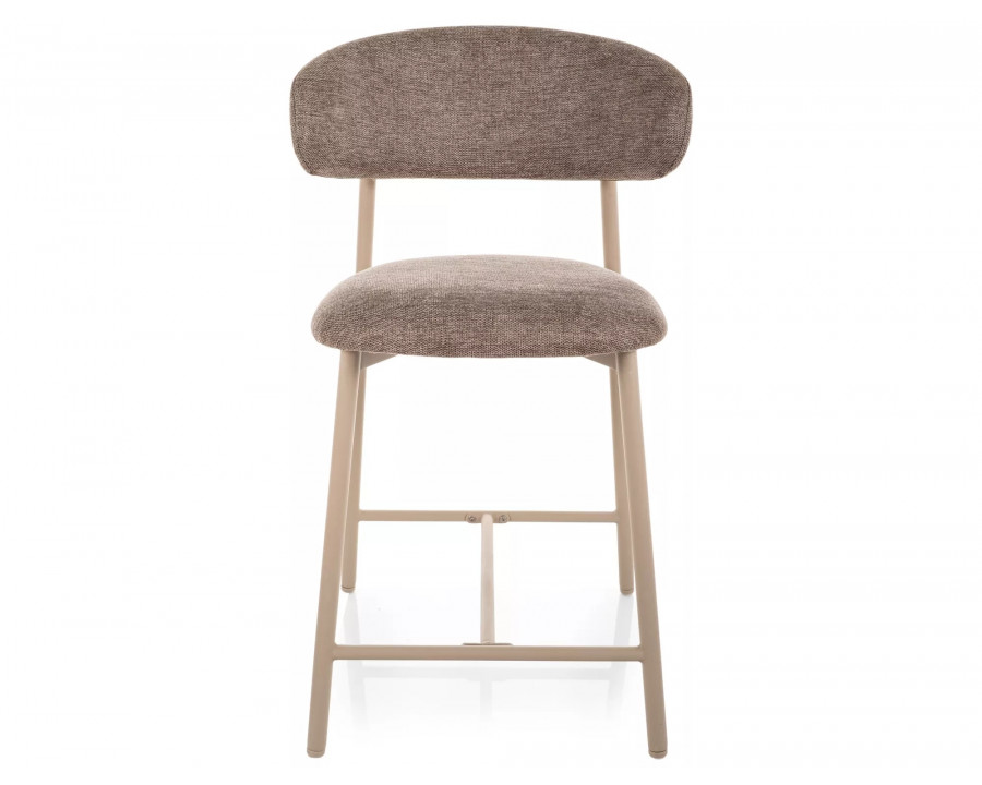 Напівбарний стілець кухонний Elton H-2 Brego Бежева тканина / Кашемір каркас