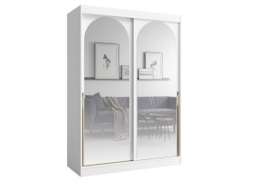 Шафа-купе MODIN 150 150х215х65 білий / золотий