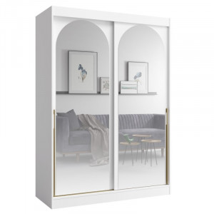 Шафа-купе MODIN 150 150х215х65 білий / золотий