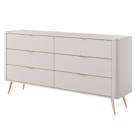 Комод Ланте / Lante з 6 шухлядами 6S/163 Беж Ш163xВ81 см.
