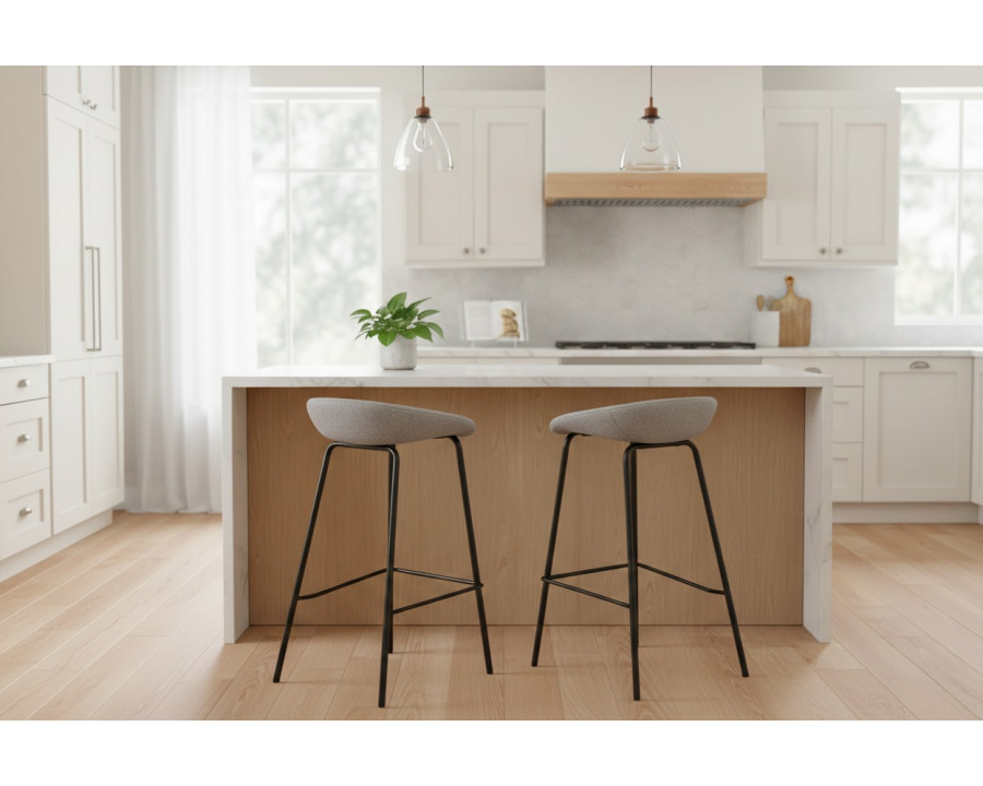 Барний стілець SVEN Чорний каркас / Сірий тк.