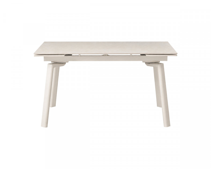 Стіл обідній розкладний BELFORD CERAMIC 140(200)*80 білий / кашемір