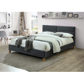 Двоспальне ліжко Sierra Velvet 160х200 Сірий
