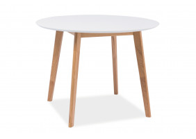 Стіл обідній Mosso II 75х100х100 Білий