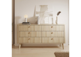 Комод Вікі / Viki 6S/163 з 6 шухлядами Дуб бариста