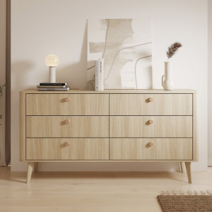 Комод Вікі / Viki 6S/163 з 6 шухлядами Дуб бариста