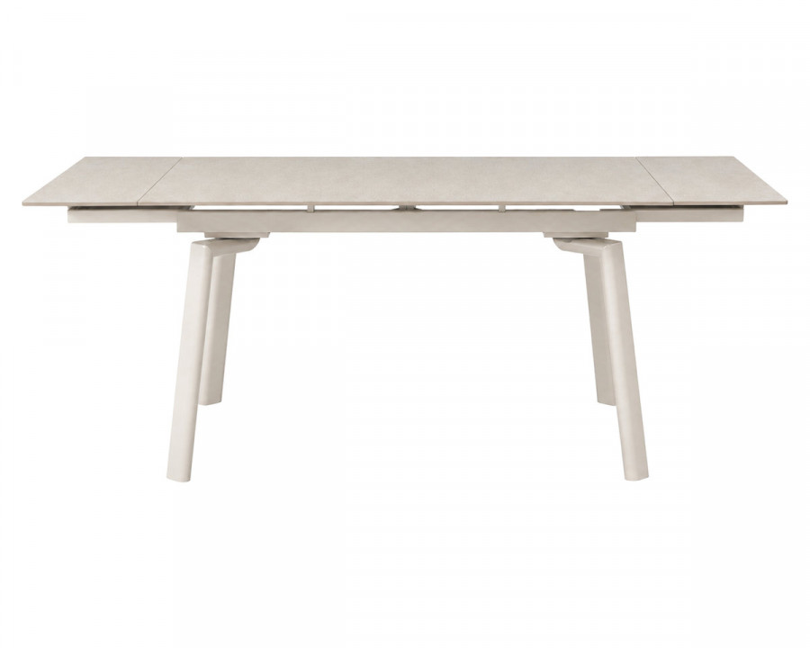 Стіл обідній розкладний BELFORD CERAMIC 140(200)*80 білий / кашемір