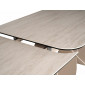 Стіл обідній кухонний розкладний Infinity Ceramic (160–240)×95 см Кераміка Беж / Кашемір каркас