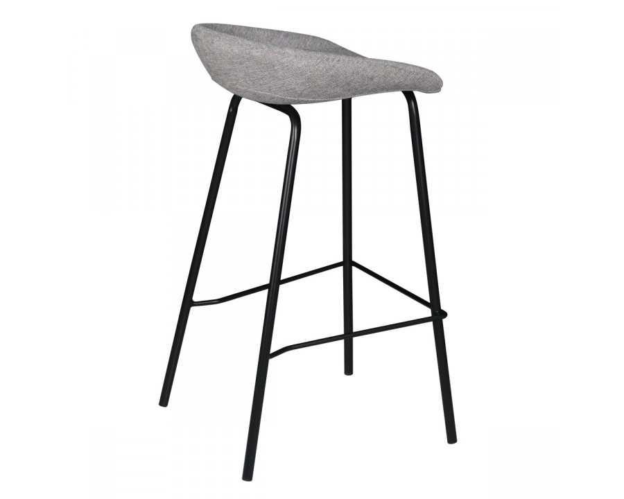 Барний стілець SVEN Чорний каркас / Сірий тк.