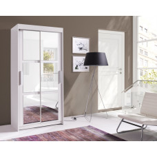 Шафа-купе KARO 100 100х216х60 люстерко / білий / білий