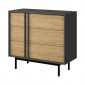 Комод ALSY REG 8 93х87х43 антрацит / дуб