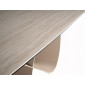 Стіл обідній кухонний розкладний Infinity Ceramic (160–240)×95 см Кераміка Беж / Кашемір каркас